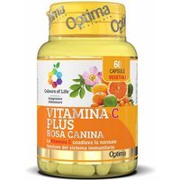 Optima Naturals Colours Of Life - Vitamina C Plus con Rosa Canina, 60 Capsule