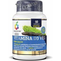 Optima Naturals Colours Of Life - Vitamina D3 Veg Integratore Ossa, 60 Capsule