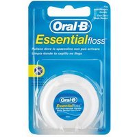 Oral-B Essential Floss Filo Interdentale Cerato al Sapore di Menta, 50 Metri