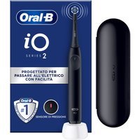 Oral-B iO - 2 Spazzolino Elettrico Ricaricabile Nero con Custodia da Viaggio