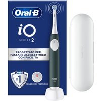 Oral-B iO - 2 Spazzolino Elettrico Ricaricabile Verde con Custodia da Viaggio