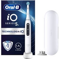Oral-B iO - 5S Spazzolino Elettrico Ricaricabile Bianco con Custodia da Viaggio