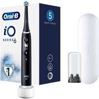 Oral-B iO - 6S Spazzolino Elettrico Ricaricabile Nero con Custodia da Viaggio