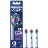 Oral-B Pro 3D White Testine di Ricambio per Spazzolino Elettrico, 3 Testine