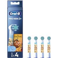 Oral-B PRO Kids 3+ Testine di Ricambio Re Leone, 4 testine