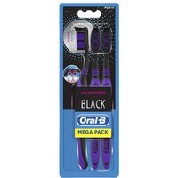 Oral-B Spazzolino Manuale Oral-B Allrounder Black 3, 3 Pezzi