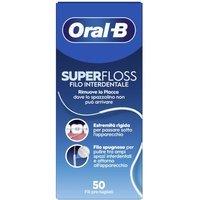 Oral-B SuperFloss Filo Interdentale pre-tagliato, 50 fili pre-tagliati