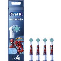 Oral-B Testine di Ricambio PRO Kids con Spiderman, 4 Testine