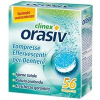 Orasiv Clinex Compresse Efferv. Pulitore Protesi Pulizia Dentiera, 56 Compresse