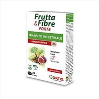 Ortis Frutta&Fibre Forte Integratore Transito Intestinale 24 Compresse