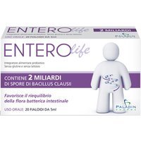 Paladin Pharma Enterolife 2 Miliardi Integratore Alimentare, 20 Fialoidi da 5ml