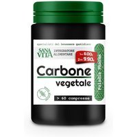 Paladin Pharma Sanavita - Carbone Vegetale Integratore Alimentare, 60 Compresse