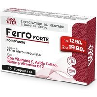 Paladin Pharma Sanavita - Ferro Forte Integratore Alimentare, 30 compresse