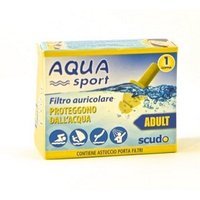 Pasquali Scudo - Aqua Sport Adulti Filtro Auricolare Protegge dall'Acqua, 1 Paio