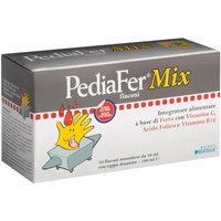 Pediatrica Pediafer - Mix Integratore Alimentare a base di Ferro, 10 flaconcini