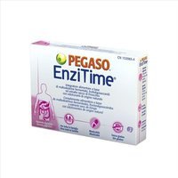 Pegaso Enzitime integratore alimentare - Enzimi per la digestione, 24 compresse masticabili