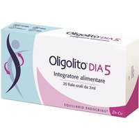 Pegaso Oligolito Dia5 - Integratore alimentare per la carenza di minerali, 20 fiale da 2 ml
