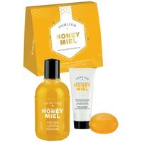 Perlier Honey Miel Cofanetto Regalo Bagno Crema 250ml + Crema Mani 100ml + Sapone 125g