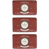 Perlier Sandalo Cofanetto Regalo Sapone Solido Delicato, 3 x 125g