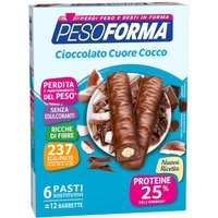 Pesoforma Barretta cuore cocco - Pesoforma barretta sostitutiva del pasto, 12 barrette da 31 g