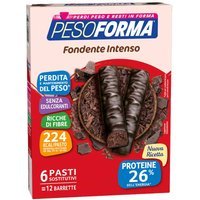 Pesoforma Barretta Double Dark - Barretta proteica pesoforma, 12 pezzi