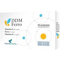 PharmaExtracta DDM Ferro Integratore Ferro Vitamine A e C, 30 Compresse