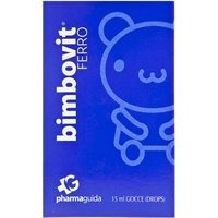 Pharmaguida Bimbovit Ferro integratore - Gocce per l'anemia e la carenza di ferro, 15 ml