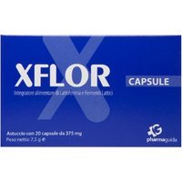 Pharmaguida Xflor - Integratore alimentare Xflor per la flora batterica intestinale, 20 capsule