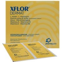 Pharmaguida Xflor Dermat - Integratore Pharmaguida per il benessere della pelle, 14 bustine da 3 g