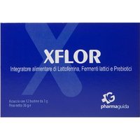 Pharmaguida Xflor integratore alimentare - Probiotici per l'equilibrio intestinale, 12 bustine