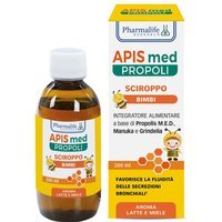 Pharmalife Research APIS med Propoli - Sciroppo Bimbi Integratore Secrezioni Bronchiali, 200ml