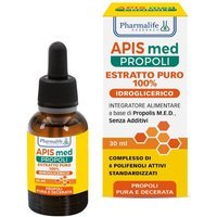 Pharmalife Research APIS med Propoli Estratto Puro 100% Idroglicerico Integratore Alimentare, 30ml