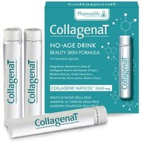 Pharmalife Research Collagenat - No-Age Drink Integratore per la Pelle, 10 Flaconcini da 25ml