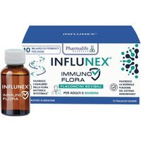 Pharmalife Research Influnex - Immuno Flora Integratore Flora Batterica, 15 flaconcini