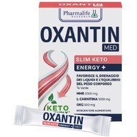 Pharmalife Research Oxantin Med - Slim Keto Energy+ Drenaggio dei Liquidi Integratore, 15 stick