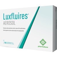 Pharmaluce Luxfluires Aerosol - Soluzione salina ipertonica ad azione mucolitica, 10 fiale da 5 ml