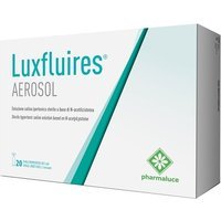 Pharmaluce Luxfluires Aerosol - Soluzione salina ipertonica per la decongestione, 20 fiale da 5 ml