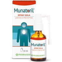 Pharmaluce Munatoril - Spray gola dolore per alleviare l'irritazione e il bruciore, 30 ml
