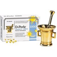 Pharma Nord D-perle 1000 olio doliva - Integratore di vitamina D3 per difese e muscoli, 120 capsule