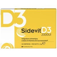 Pharmanutra Sidevit D3 2000UI Integratore Alimentare Vitamina D, 30 compresse