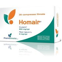 PharmExtracta Homair Integratore di Curcumina e Piperina, 30 Compresse