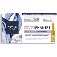 Phyto Phytophanere Fiale Caduta Temporanea da Stress Post-Gravidanza Cambiamenti Stagionali, 12 Fiale x 5ml
