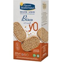 Piaceri Mediterranei Bisco Yo 5 Cereali Snack Dolce Senza Glutine, 200g