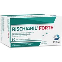 Piam Farmaceutici Rischiaril Forte Integratore di Citicolina Vitamina C ed E, 30 Bustine