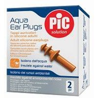 Pic Acqua - Tappi auricolari Pic Acqua in silicone per il nuoto e l'isolamento dai rumori, 2 pezzi