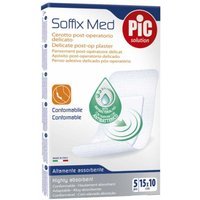 Pic cerotto Soffix Med 15x10 cm - Medicazione post operatoria per le ferite delicate, 5 pezzi