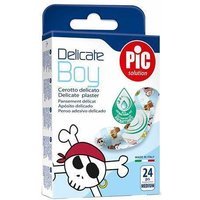 Pic Delicate Boy - Cerotto pic delicate boy antibatterico per ferite dei bambini, 24 pezzi 19x72 mm