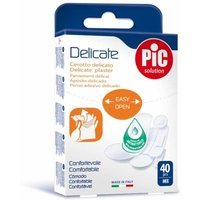 Pic Delicate Cerotto Delicato in Strip con Antibatterico Varie Misure, 40 Pezzi