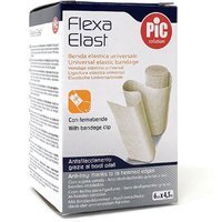 Pic Flexa Elast - Benda Elastica Universale Con Fermabenda 6 cm x 4,5 m, 1 Pezzo