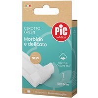 Pic Green - Cerotto Morbido e Delicato Garza in Cotone Bio, 1 cerotto striscia
